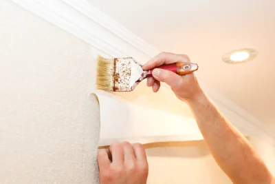 Pose de papier peint à Montépreux — revêtements muraux et toiles de verre